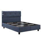 Κρεβάτι με Κεφαλάρι και Αποθηκευτικό Χώρο Hauz Pandora 150X200 Keten 35 Denim